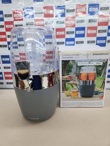 Dispensador cerveza 4L, dispensador de bebidas, dispensador de cerveza Ball con refrigerante, dispensador de cerveza gris 22x41,7x26,5cm InnovaGoods®